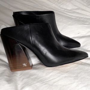 Sam Edelman block heeled pointed mules size 6m